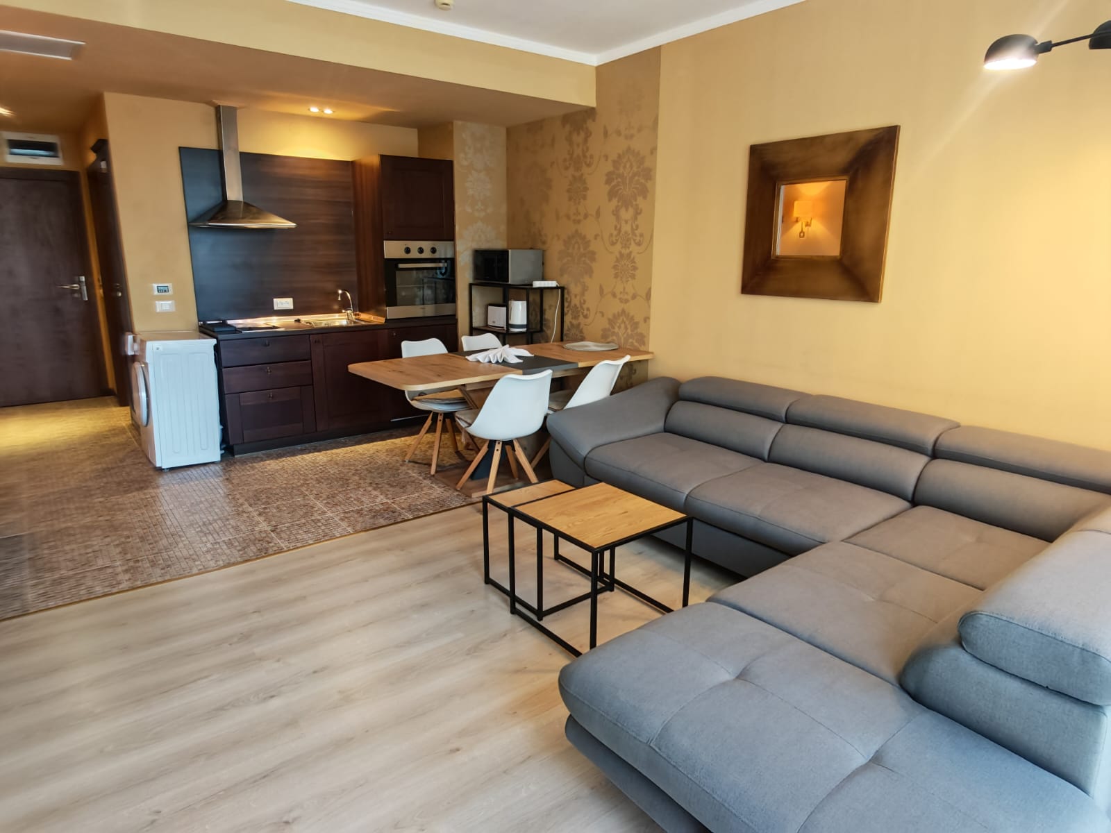Kitchen and living room